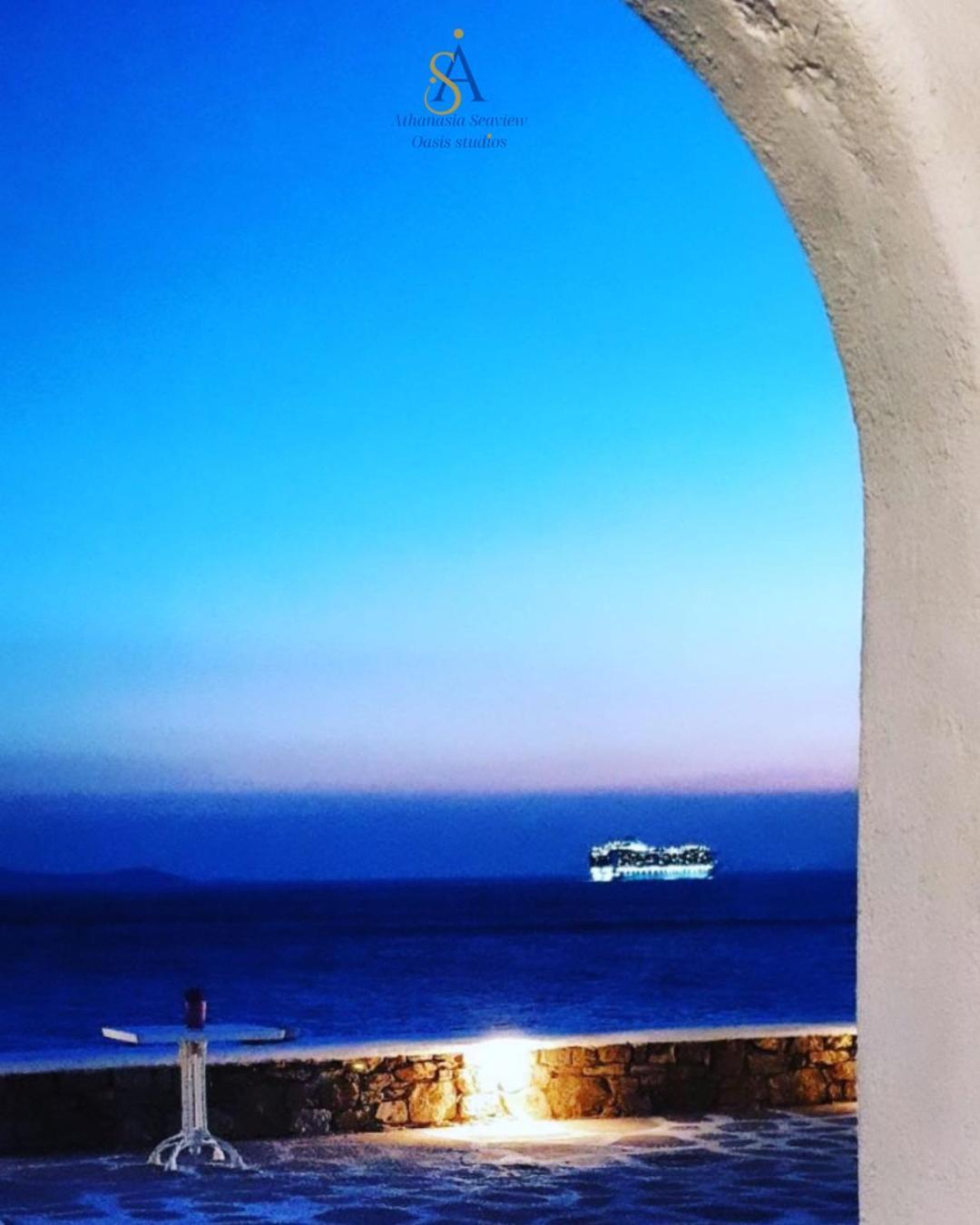 Mykonos Athanasia Seaview Oasis Studios By The Port Houlakia  Zewnętrze zdjęcie