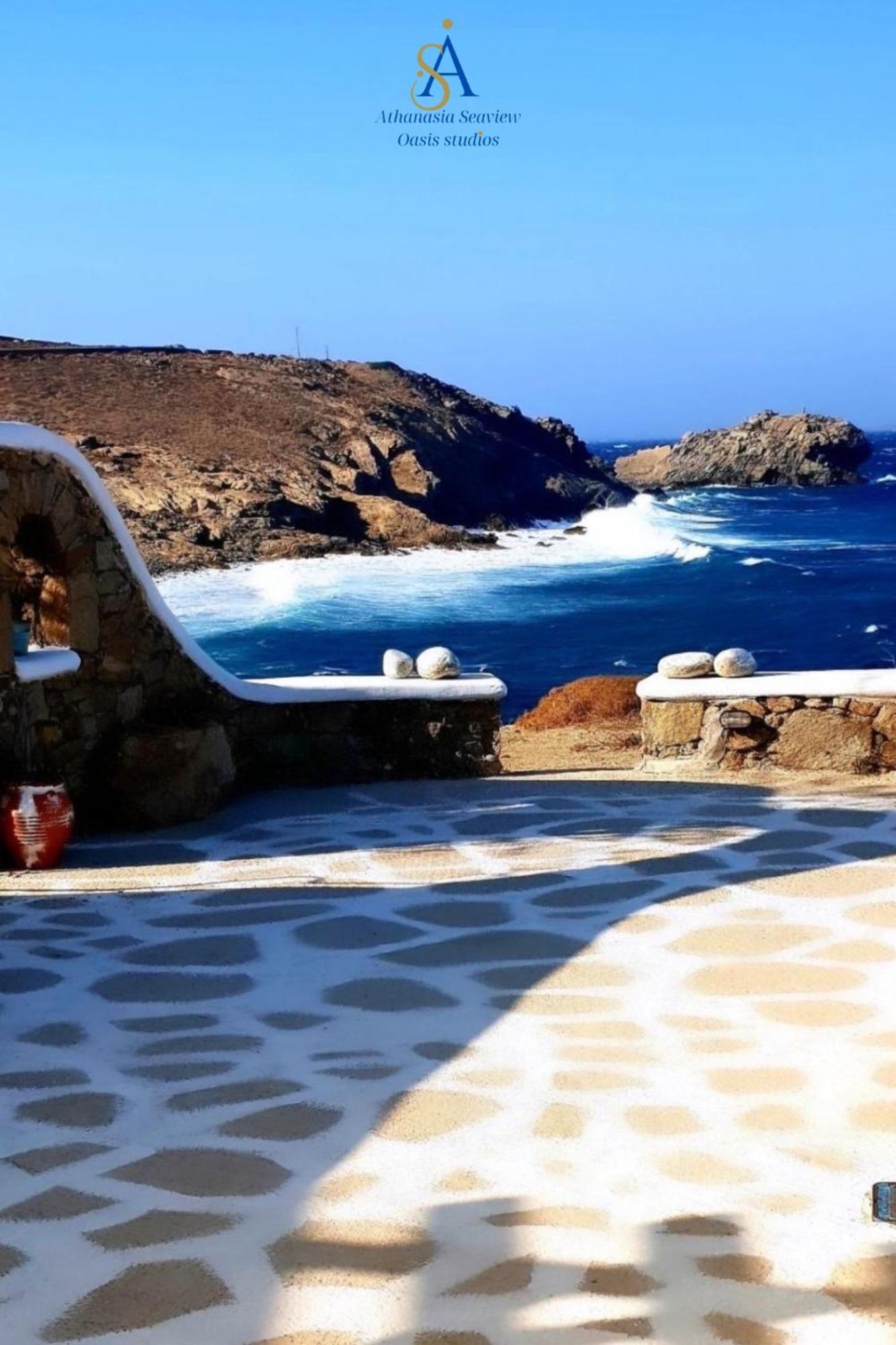 Mykonos Athanasia Seaview Oasis Studios By The Port Houlakia  Zewnętrze zdjęcie